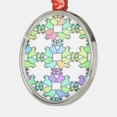 PASTELKLEUREN METALEN ORNAMENT (Links)