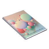 Pastelkleuren Minimalisme Notitieboek (Rechterzijde)