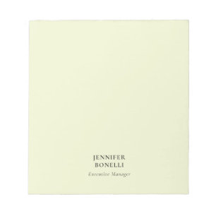 Pastelkleuren minimalistische moderne trendy eigen notitieblok