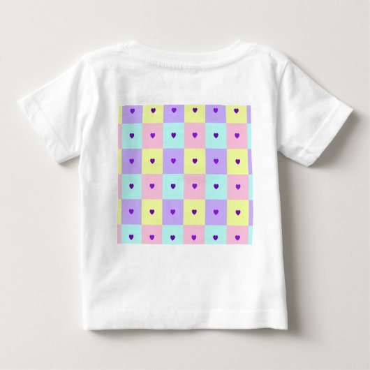 Pastelkleuren & paarse harten die kloppen (Achterkant)