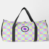 Pastelkleuren & paarse harten kloppen plunjezak (Voorkant)