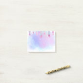 pastelkleuren post-it® notes (Op bureau)