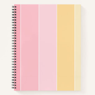 Pastelkleuren Roze Vanille Geel Wit Modern Notitieboek