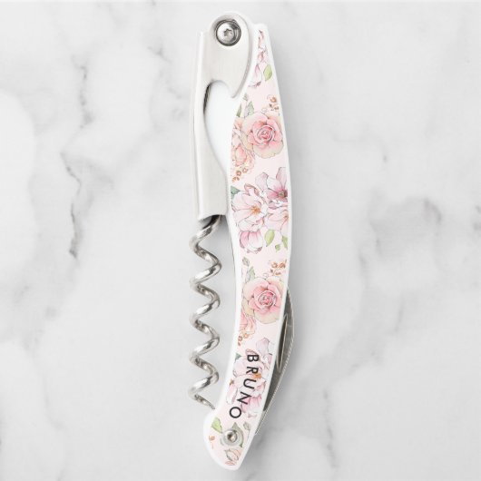 Pastelkleuren  rozen patroon kurkentrekker (Voorkant)