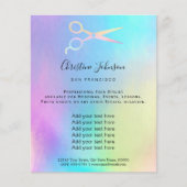 pastelkleuren schaar - logo flyer (Voorkant)