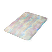 Pastelkleuren Schitterende Iriserende Strepen Patr Badmat (Gekanteld)
