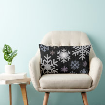 Pastelkleuren Sneeuwvlokken op Zwarte Achtergrond