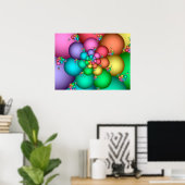 Pastelkleuren Spiraal Poster (Thuiskantoor)