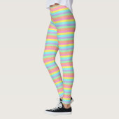 Pastelkleuren Striped Leggings (Links)