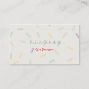 Pastelkleuren Strooisel Visitekaartje