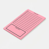 Pastelkleuren | Te gebruiken lijst | Helder roze/r Post-it® Notes (Schuin)