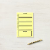 Pastelkleuren | Te gebruiken lijst | Heldergeel Post-it® Notes (Op bureau)