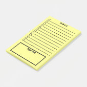 Pastelkleuren | Te gebruiken lijst | Heldergeel Post-it® Notes (Schuin)
