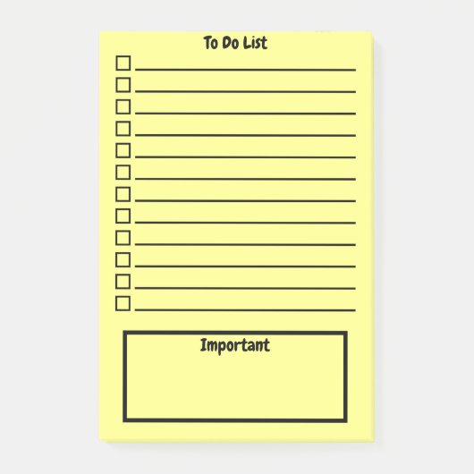 Pastelkleuren | Te gebruiken lijst | Heldergeel Post-it® Notes (Voorkant)