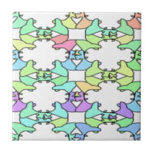 PASTELKLEUREN TEGELTJE