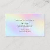 pastelkleuren vlinder visitekaartje (Achterkant)