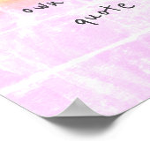 pastelkleuren voegen uw eigen offerte toe poster (Hoek)