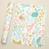 Pastelkleuren voor paaskleuren, naadloos patroon cadeaupapier