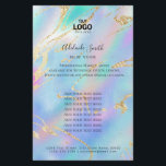 pastelkleurenontwerp flyer<br><div class="desc">make - up kunstenaar schoonheidsspecialist flyer</div>