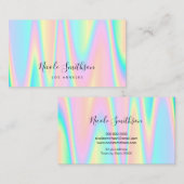 pastelkleurenontwerp visitekaartje (Voorkant / Achterkant)