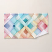 Pastelkleurig Abstract 3D-patroon Bad Handdoek (Handdoek)