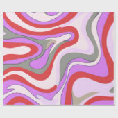 Pastelkleurig abstract cadeaupapier (Vlak)
