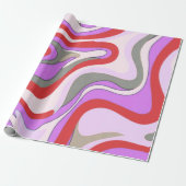 Pastelkleurig abstract cadeaupapier (Uitgerold)