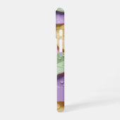 Pastelkleurig Bladpatroon iPhone 16 Hoesje (Linkerkant)