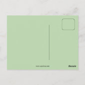 pastelkleurig Casanova-portret Briefkaart (Achterkant)