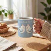 Pastelkleurig Cottagecore Kip Koffiemok