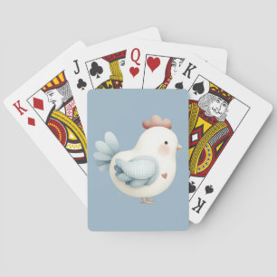 Pastelkleurig Cottagecore Kip Pokerkaarten