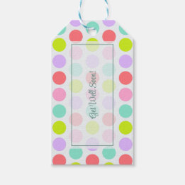 Pastelkleurig, Elégant Persoonlijk Beterschap Cadeaulabel