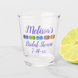 Pastelkleurig Frans Macaron Koekjes Gebak Bruidsdi Shot Glas