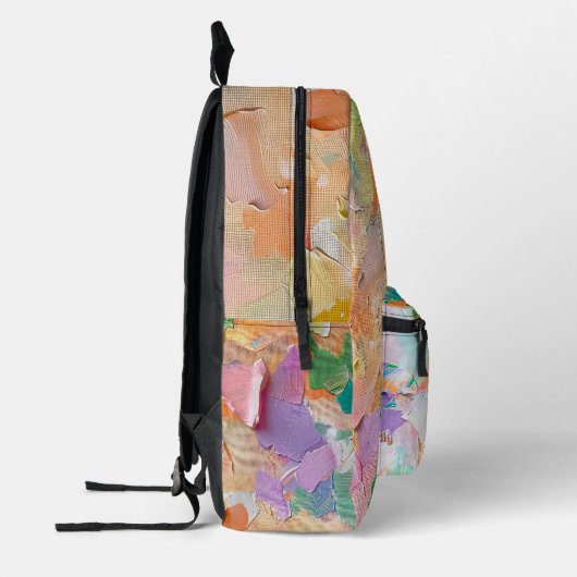 PASTELKLEURIG GESCHEURD PAPIER ZIET ER ABSTRACT UI BEDRUKTE RUGZAK (Links)