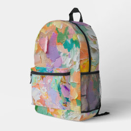 PASTELKLEURIG GESCHEURD PAPIER ZIET ER ABSTRACT UI BEDRUKTE RUGZAK