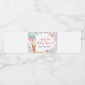 Pastelkleurig Ijs Florale Waterfles Label Etiket (Enkel label)