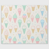 Pastelkleurig Ijsje Gift Wrap Papier (Vlak)