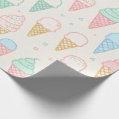 Pastelkleurig Ijsje Gift Wrap Papier (Hoek)