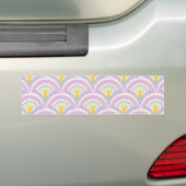 Pastelkleurig omhullingspatroon bumpersticker (Op auto)