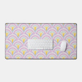 Pastelkleurig omhullingspatroon bureaumat (Keyboard & Muis)