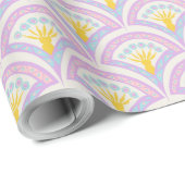 Pastelkleurig omhullingspatroon cadeaupapier (Rol Hoek)