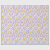 Pastelkleurig omhullingspatroon cadeaupapier (Vlak)