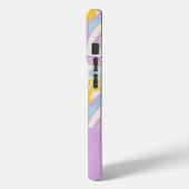 Pastelkleurig omhullingspatroon Case-Mate iPhone case (Achterkant / Links)
