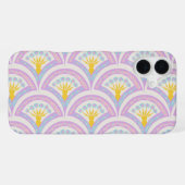 Pastelkleurig omhullingspatroon iPhone hoesje (Achterkant horizontaal)