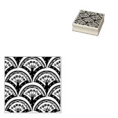Pastelkleurig omhullingspatroon rubberstempel (Gestempeld)