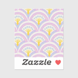 Pastelkleurig omhullingspatroon sticker