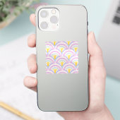 Pastelkleurig omhullingspatroon sticker (Telefoon)