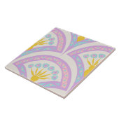 Pastelkleurig omhullingspatroon tegeltje (Zijkant)