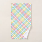 pastelkleurig plaid bad handdoek (Handdoek)