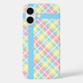 pastelkleurig plaid Case-Mate iPhone case (Achterkant)